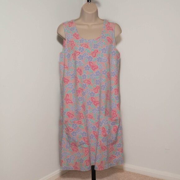 Lilly Pulitzer Dresses & Skirts - Lilly Pulitzer Pastel Floral Cotton Sundress - Size XL
